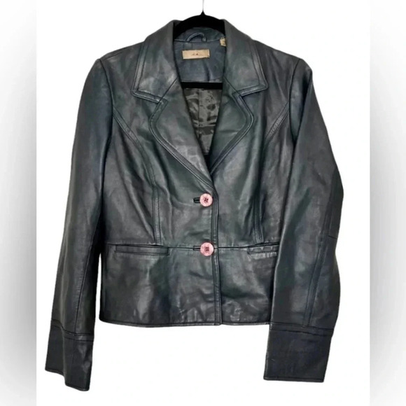 IEdesigned Jackets & Blazers - i.e.Designed  100% Genuine Leather Jacket - Gray - Medium.    P